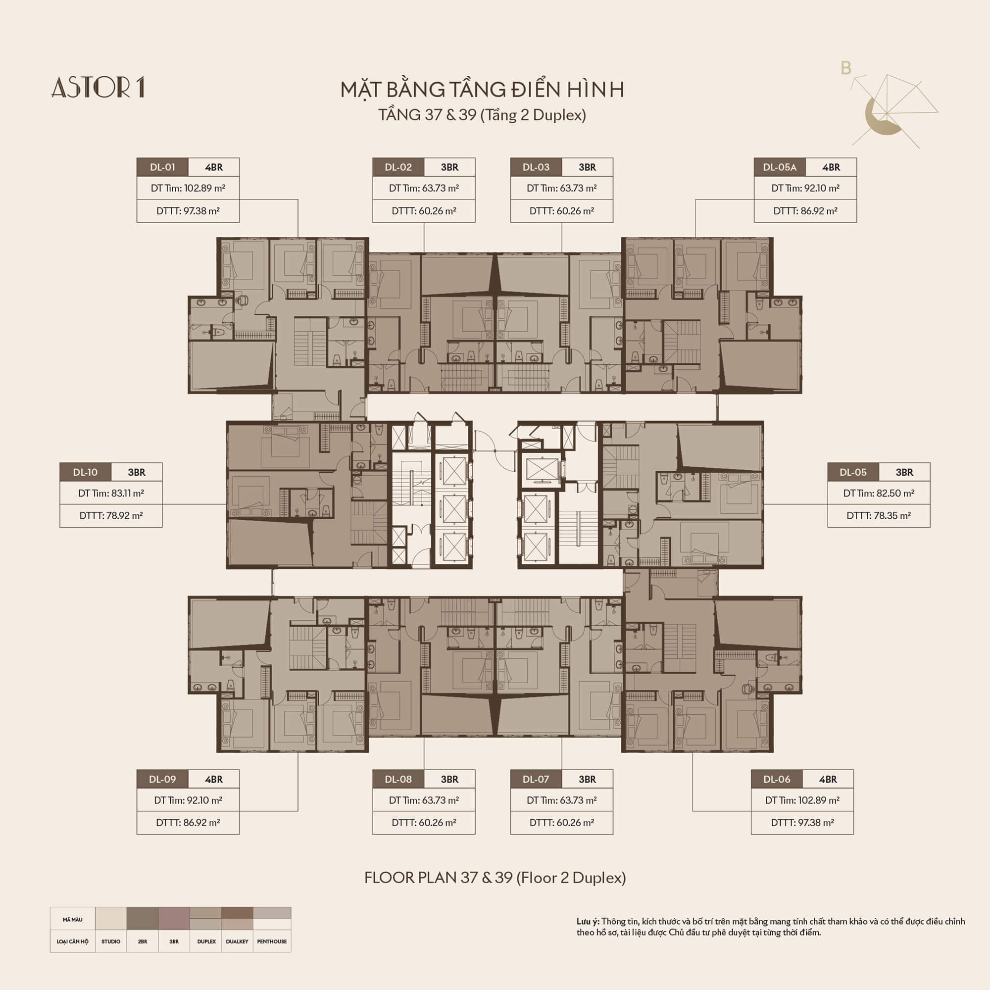 mặt bằng dự án astor 1 ciputra