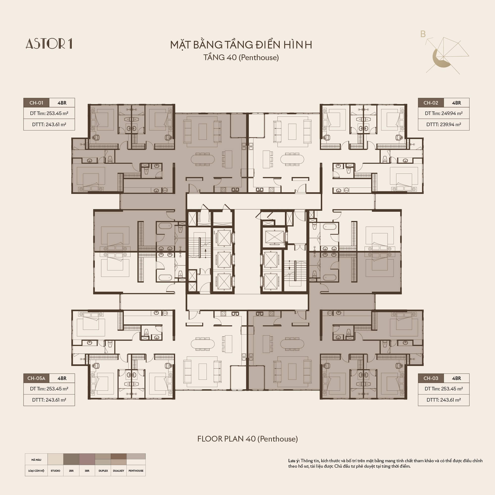 mặt bằng dự án astor 1 ciputra