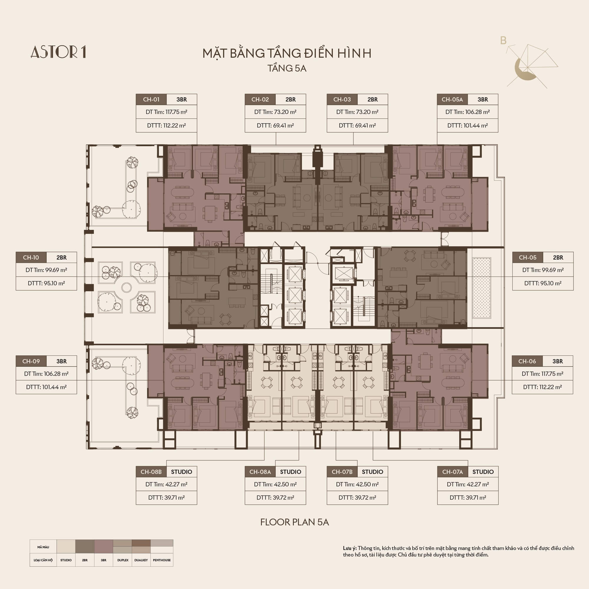 mặt bằng dự án astor 1 ciputra