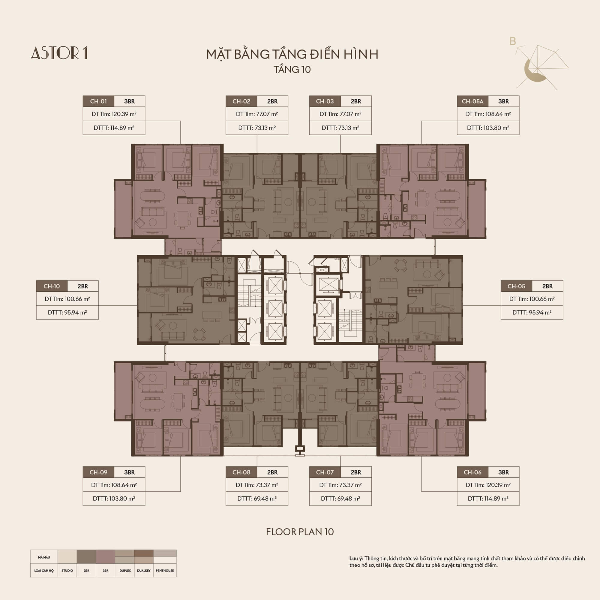 mặt bằng dự án astor 1 ciputra