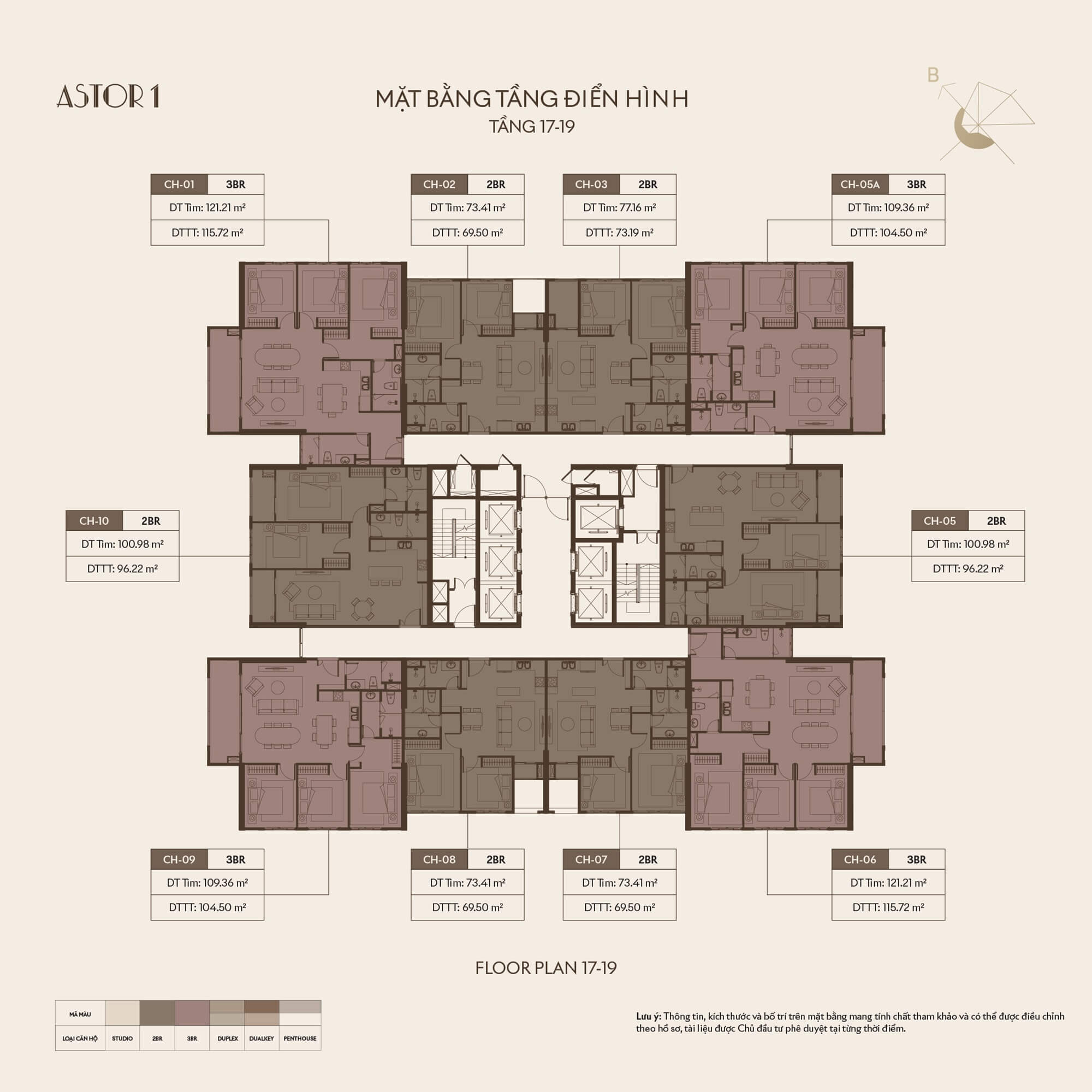 mặt bằng dự án astor 1 ciputra
