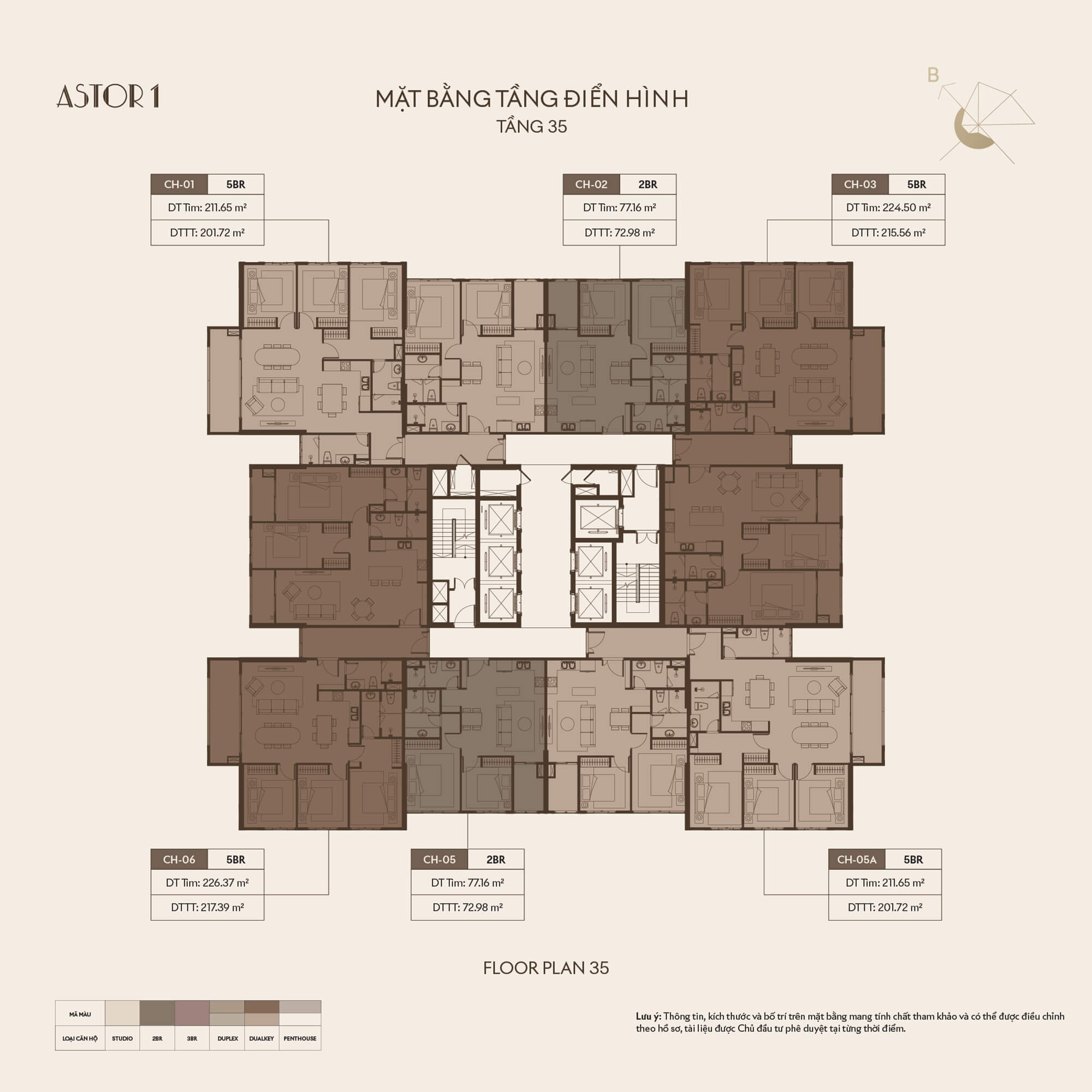 mặt bằng dự án astor 1 ciputra