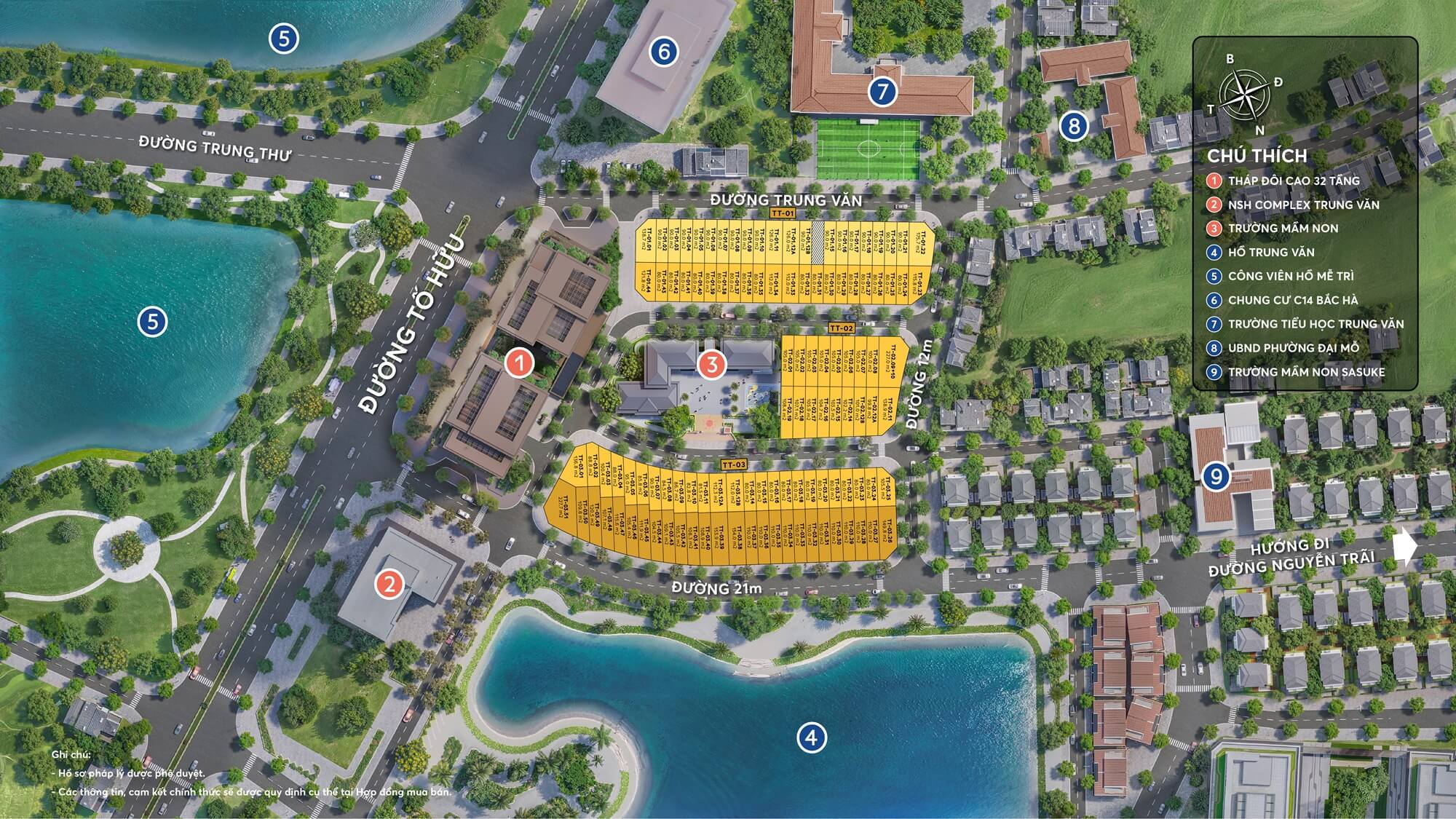 mặt bằng dự án central lakeside trung văn hà nội