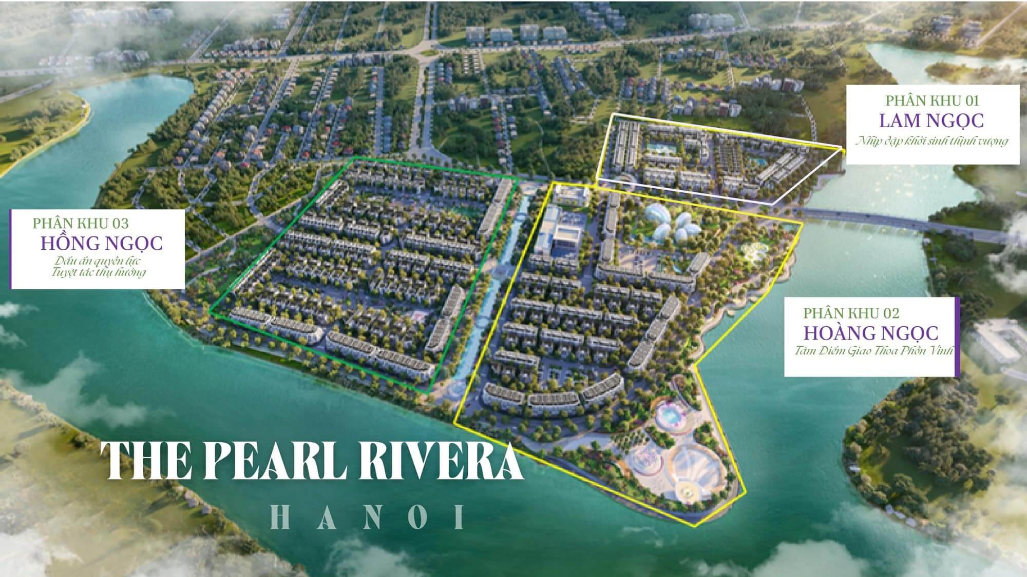 mặt bằng dự án pearl rivera hà nội