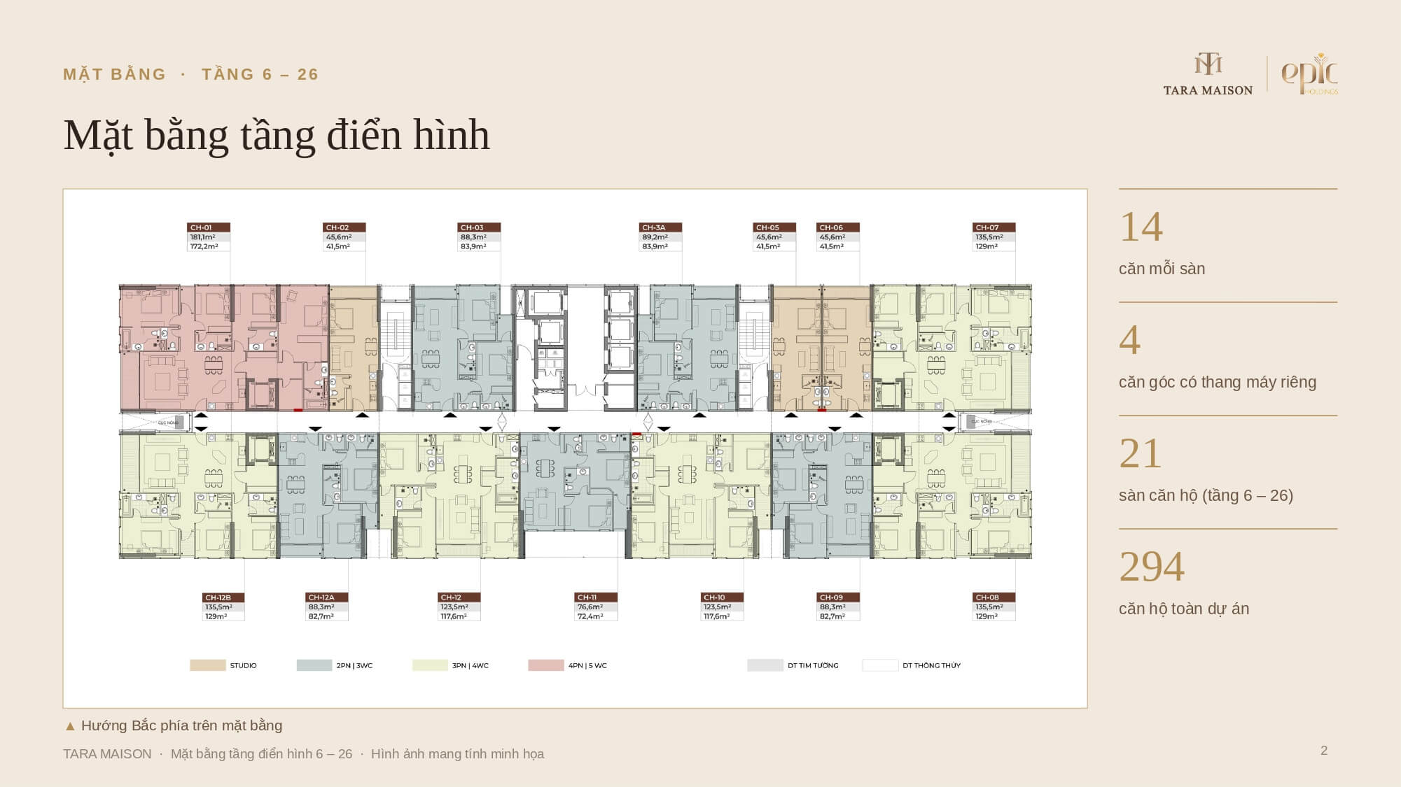 mặt bằng dự án tara maison mỹ đình