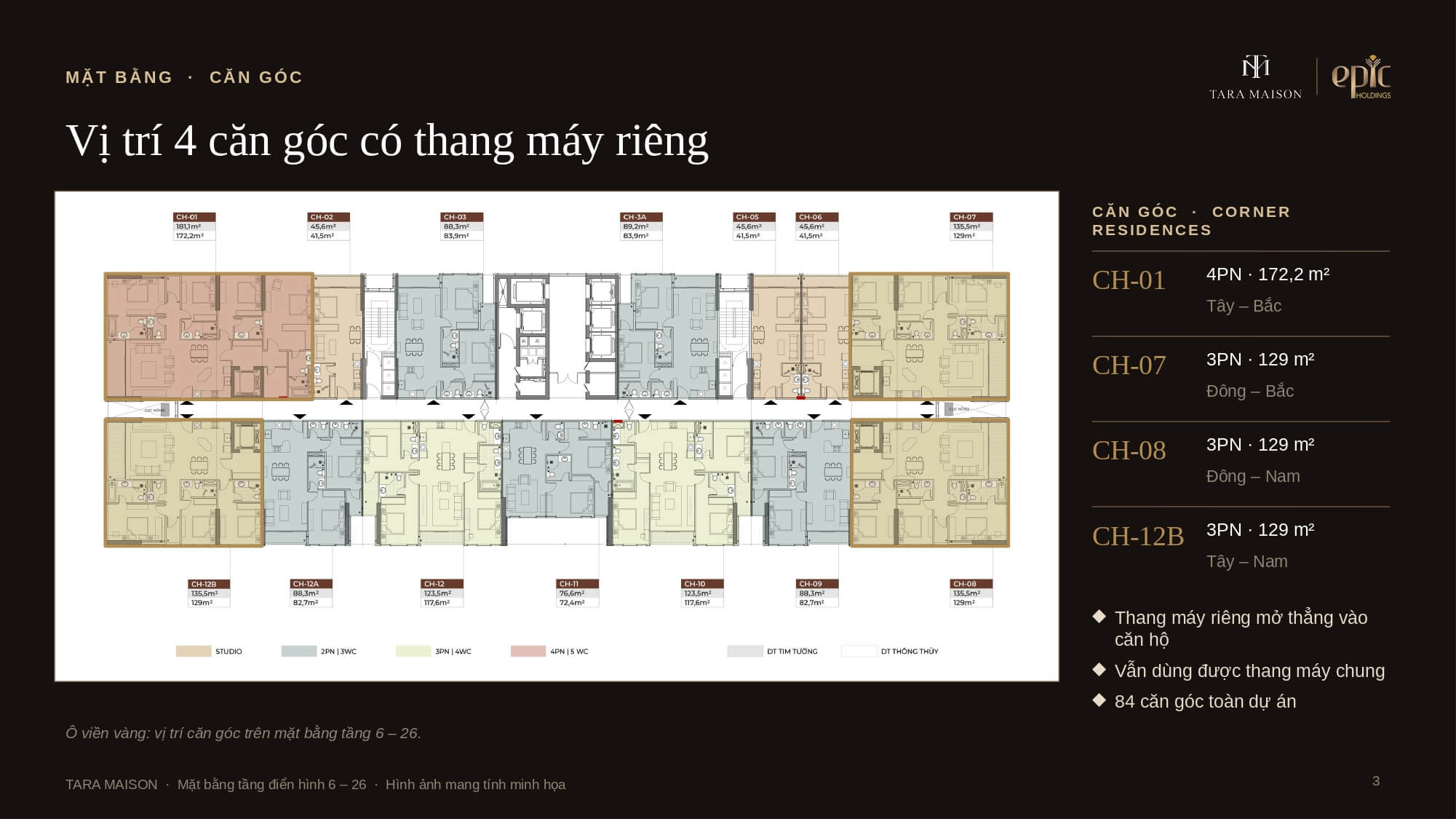 mặt bằng dự án tara maison mỹ đình