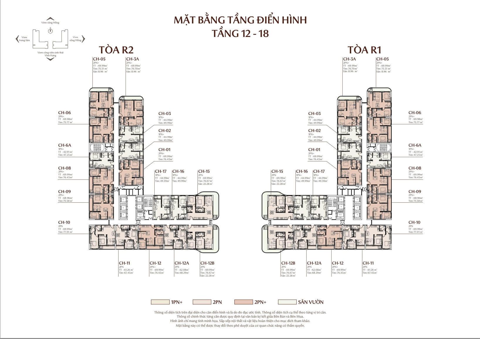 mặt bằng dự án rivea residences vĩnh hưng hoàng mai