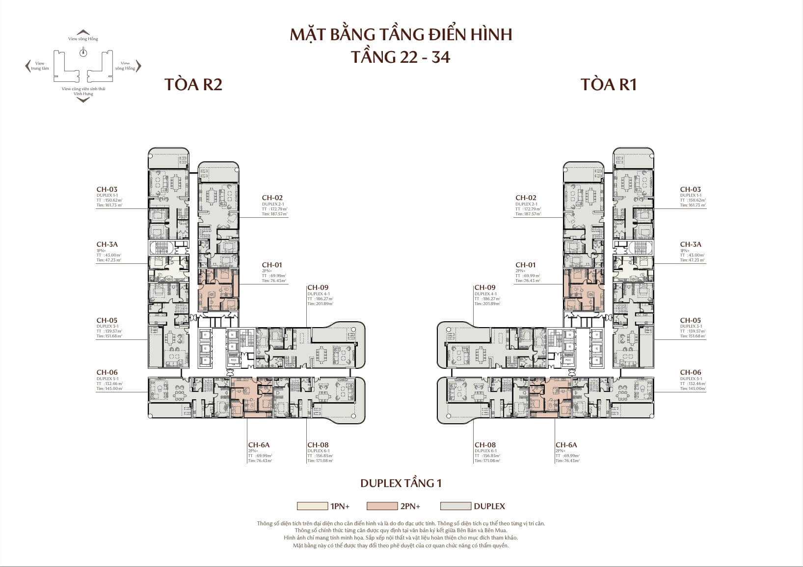 mặt bằng dự án rivea residences vĩnh hưng hoàng mai