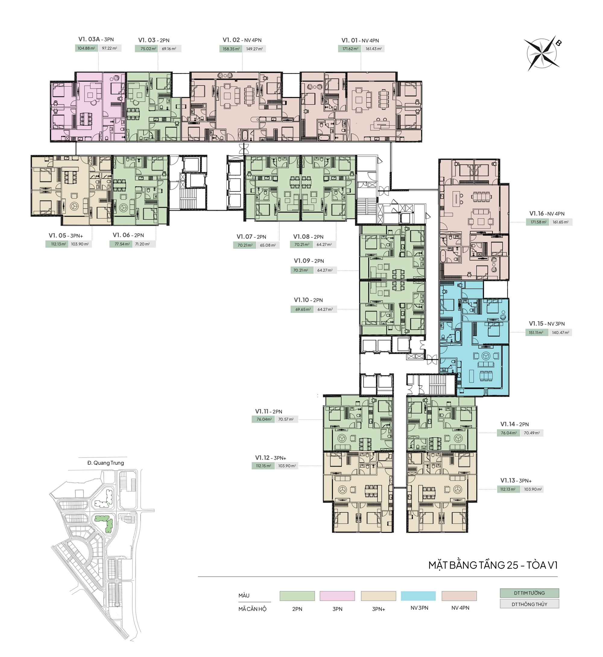 mặt bằng dự án vista văn la hà đông