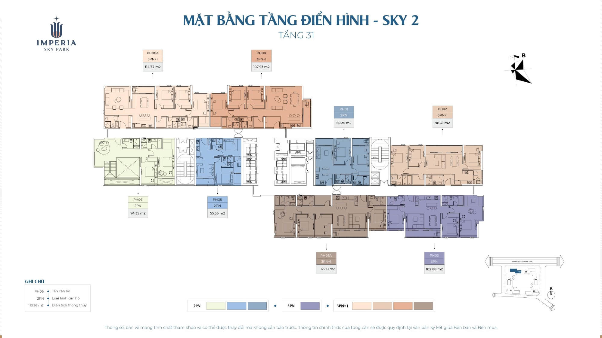 mặt bằng dự án imperia sky park nam an khánh