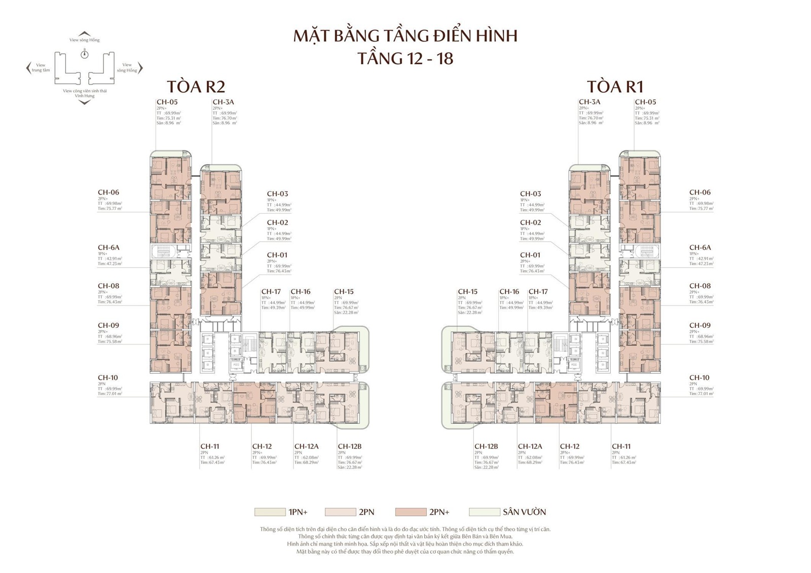 mặt bằng dự án rivea hanoi vĩnh hưng hoàng mai
