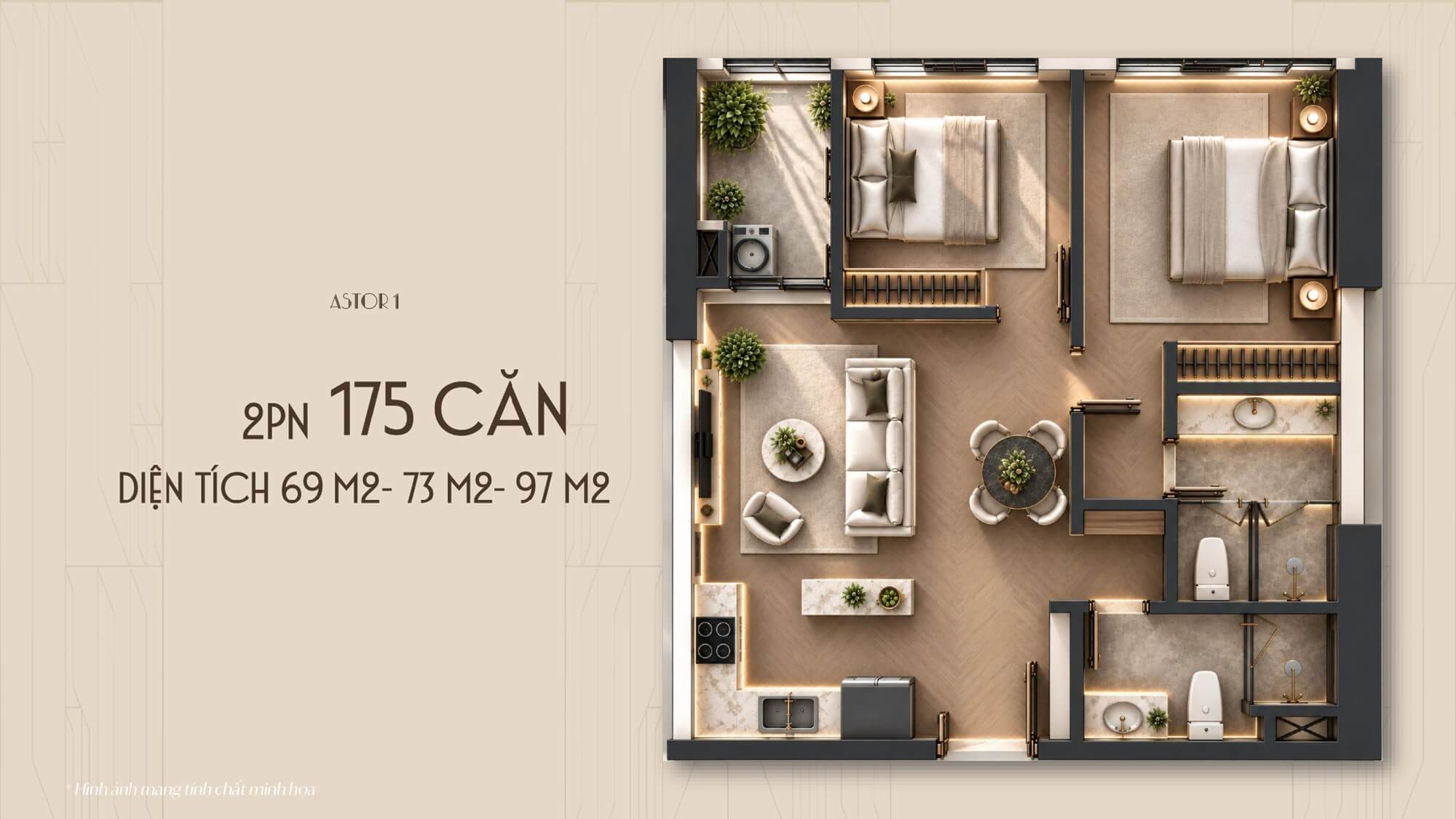 thiết kế căn hộ astor 1 ciputra