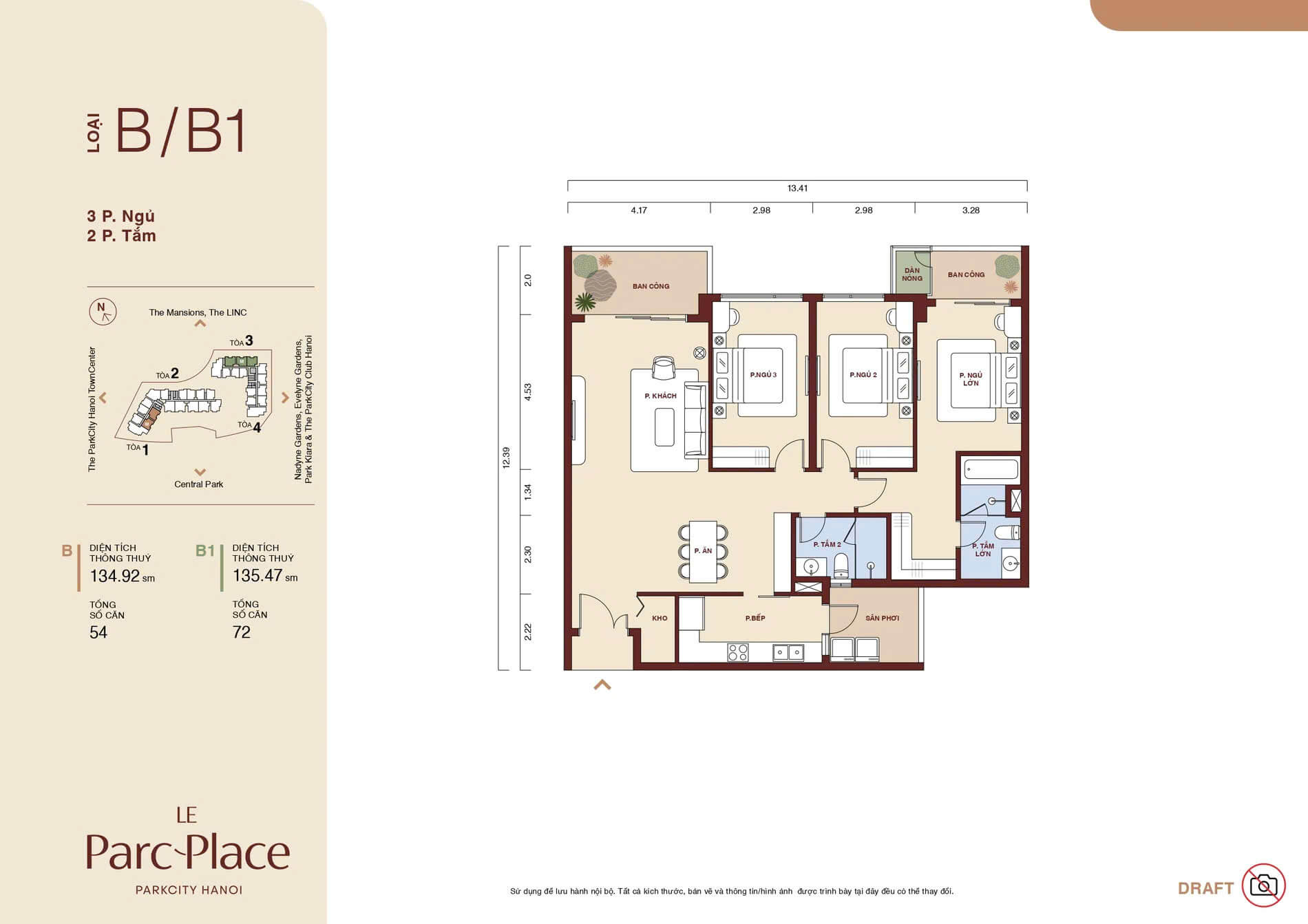 thiết kế căn hộ le parc place parkcity hà nội