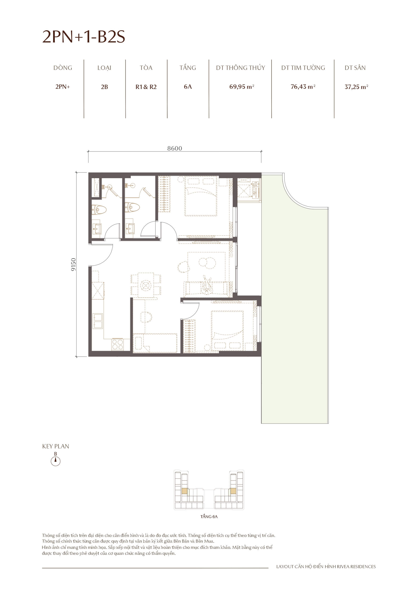 thiết kế căn hộ rivea residences hà nội