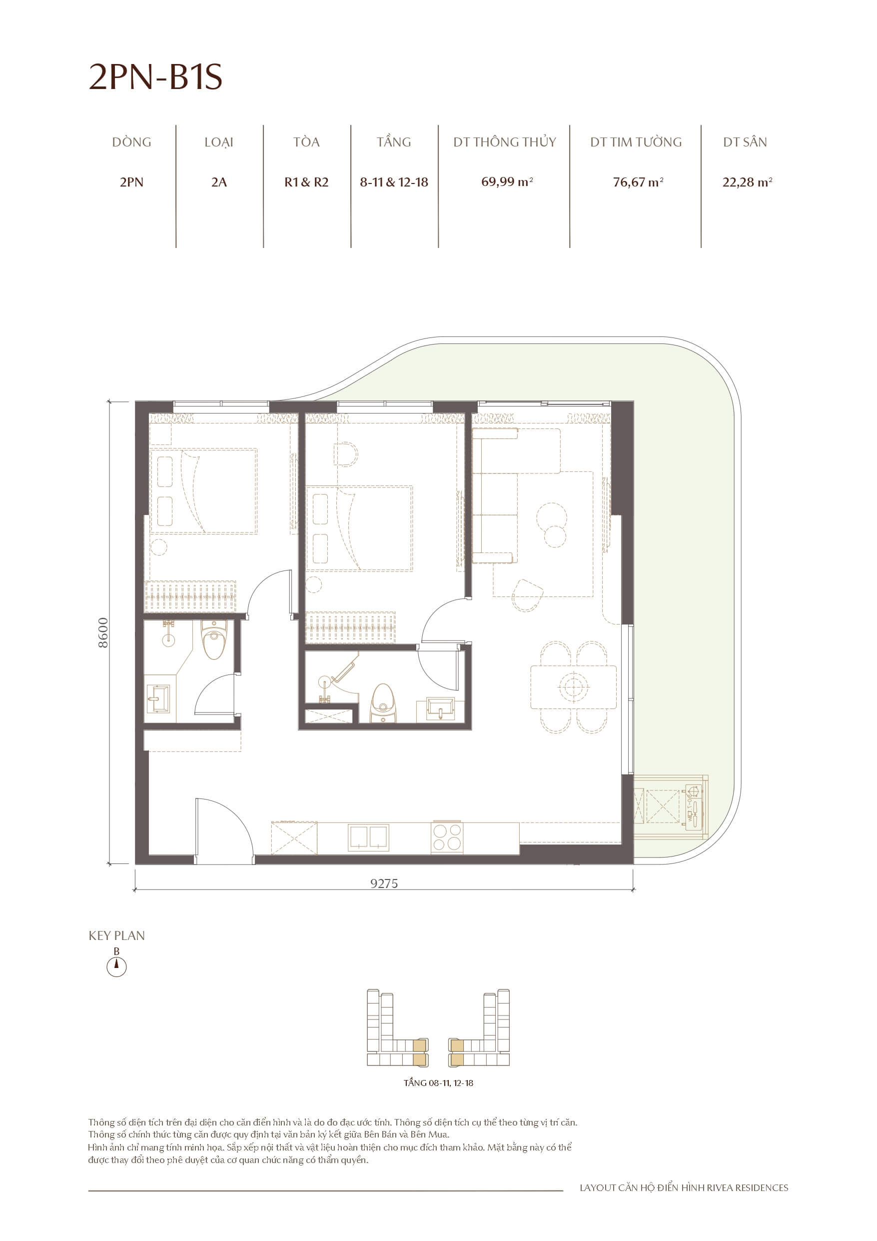 thiết kế căn hộ rivea residences hà nội