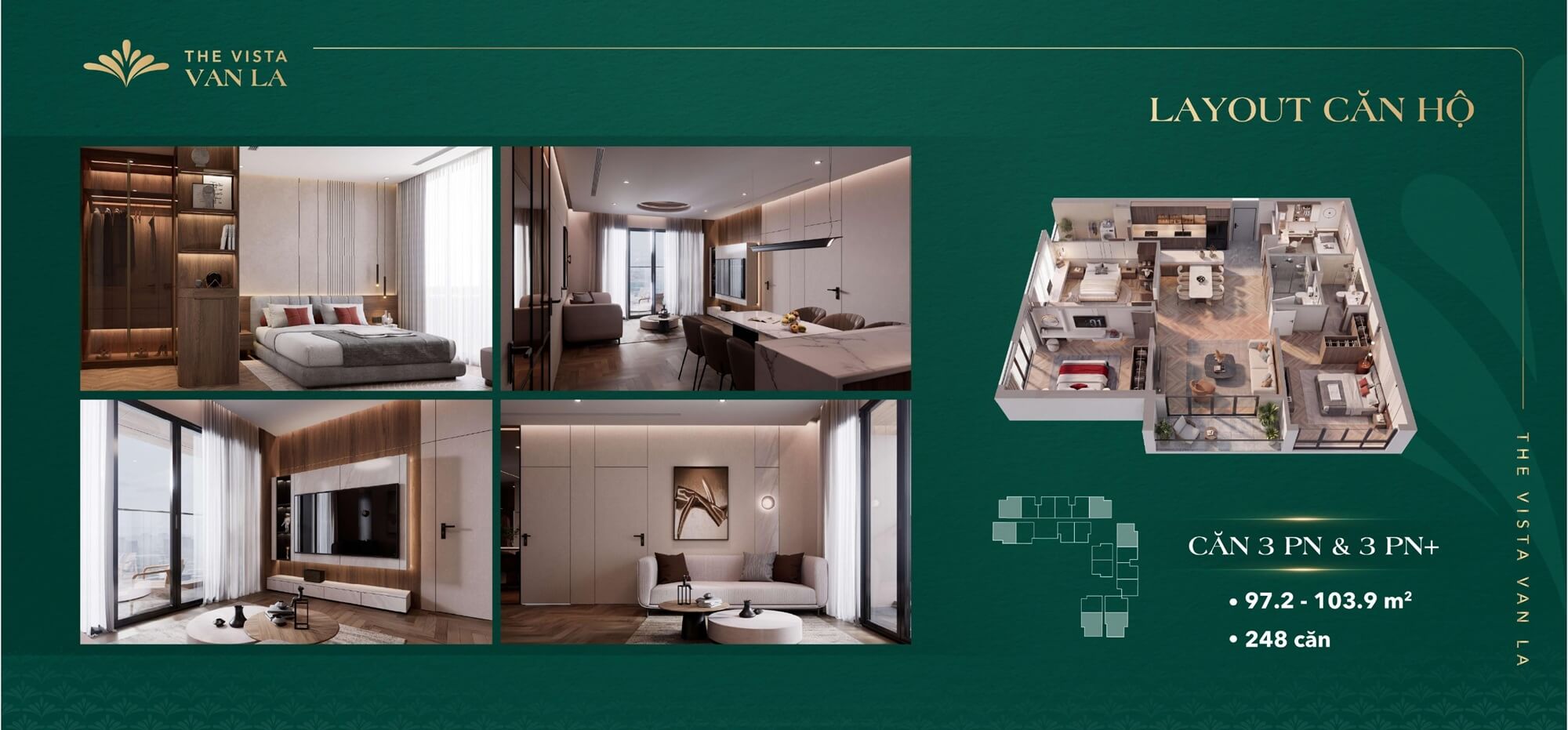 thiết kế căn hộ the vista văn la hà đông