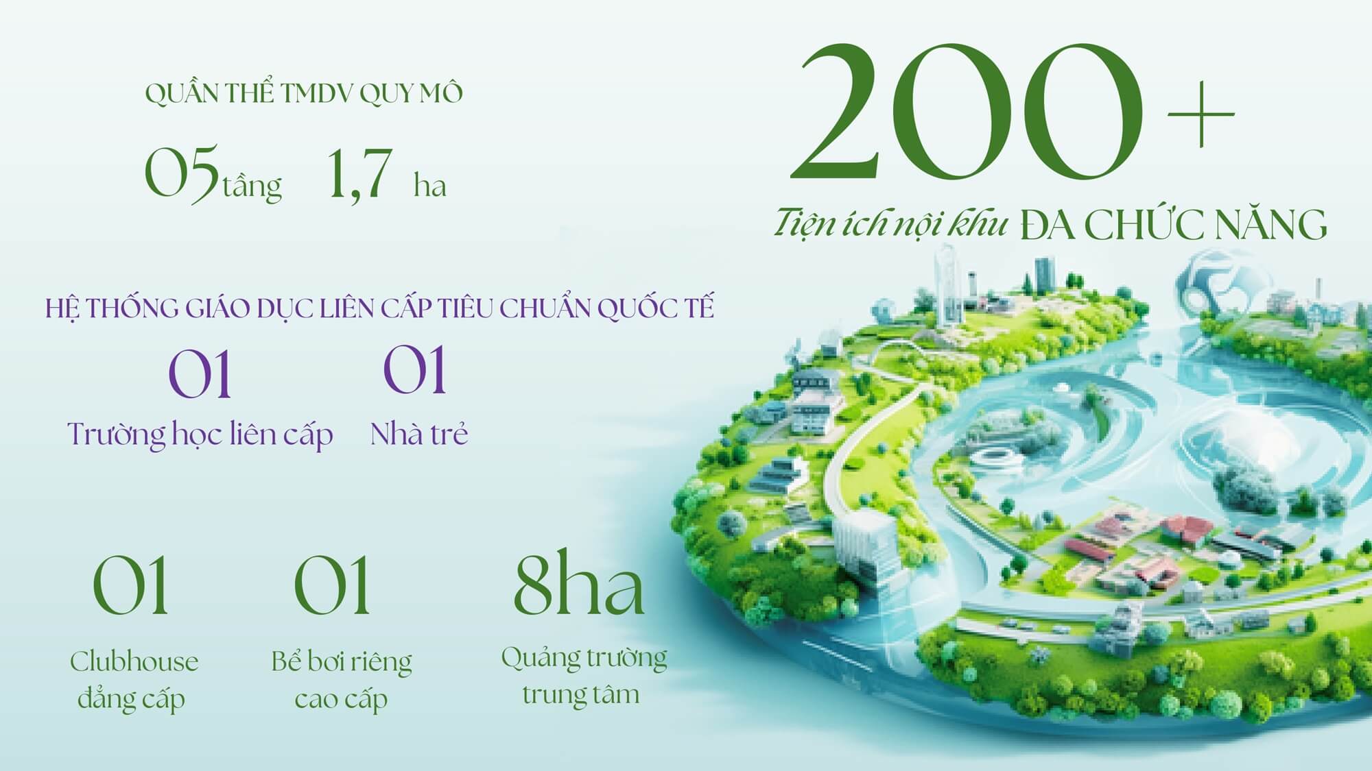 tiện ích dự án pearl rivera hà nội