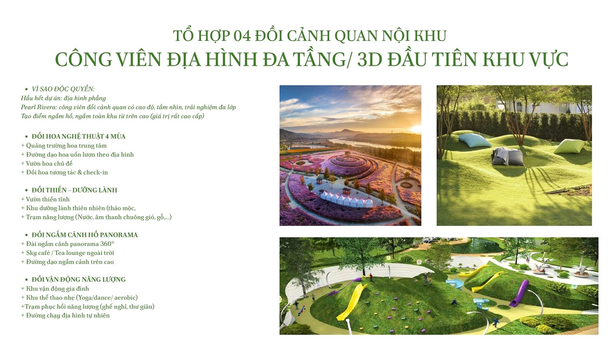 tiện ích dự án pearl rivera hà nội
