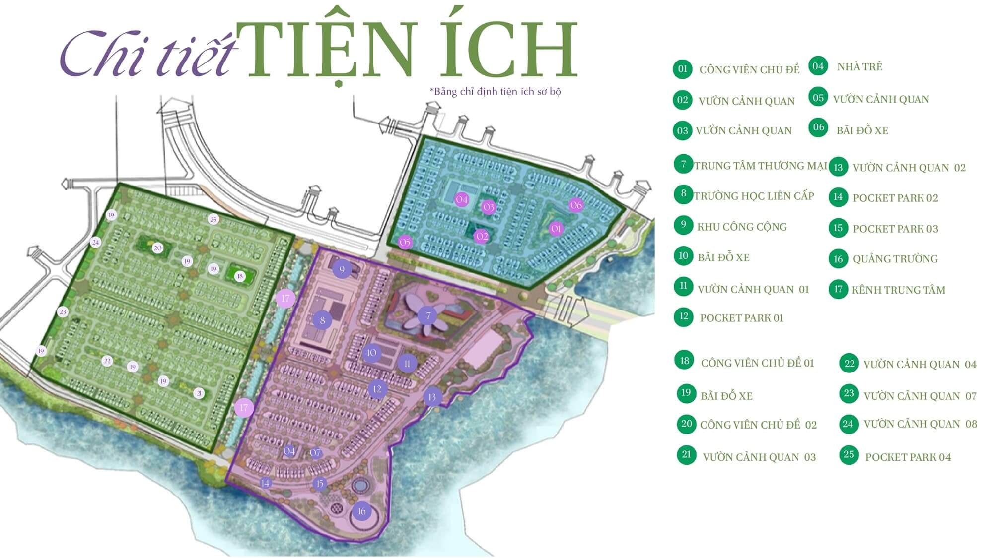 tiện ích dự án pearl rivera hà nội