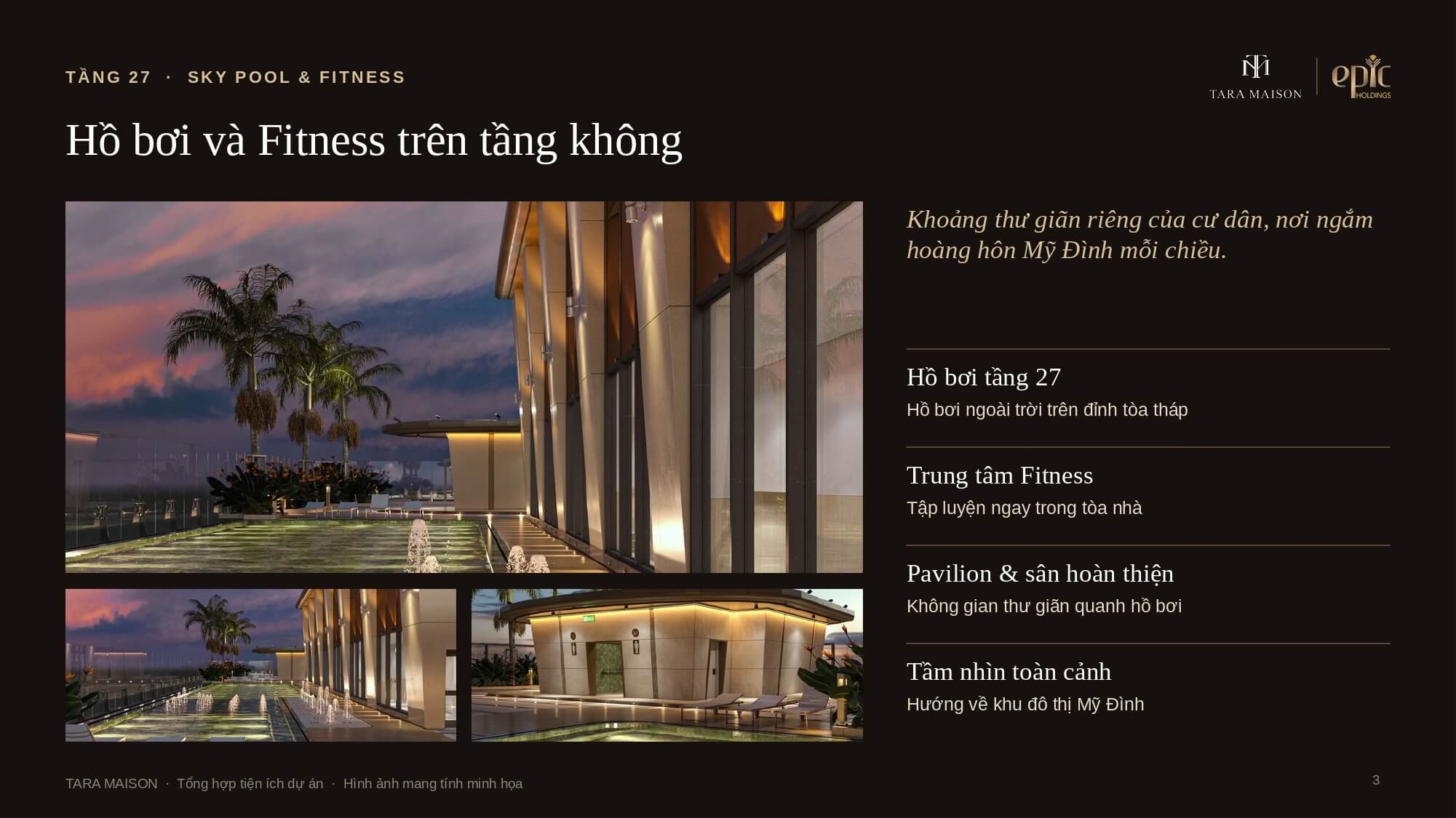 tiện ích dự án tara maison mỹ đình