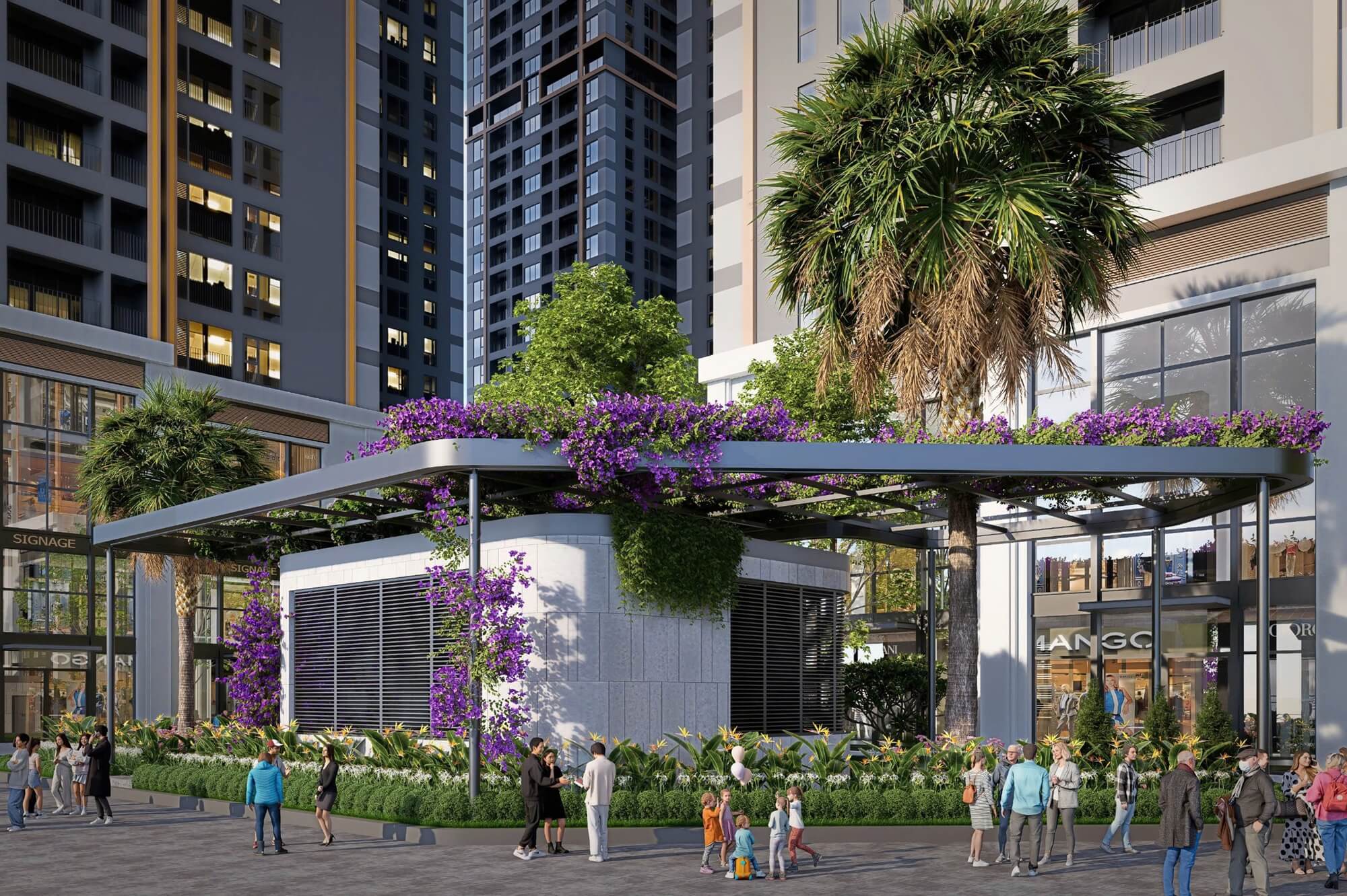 tiện ích dự án the flame vine hinode royal park hoài đức