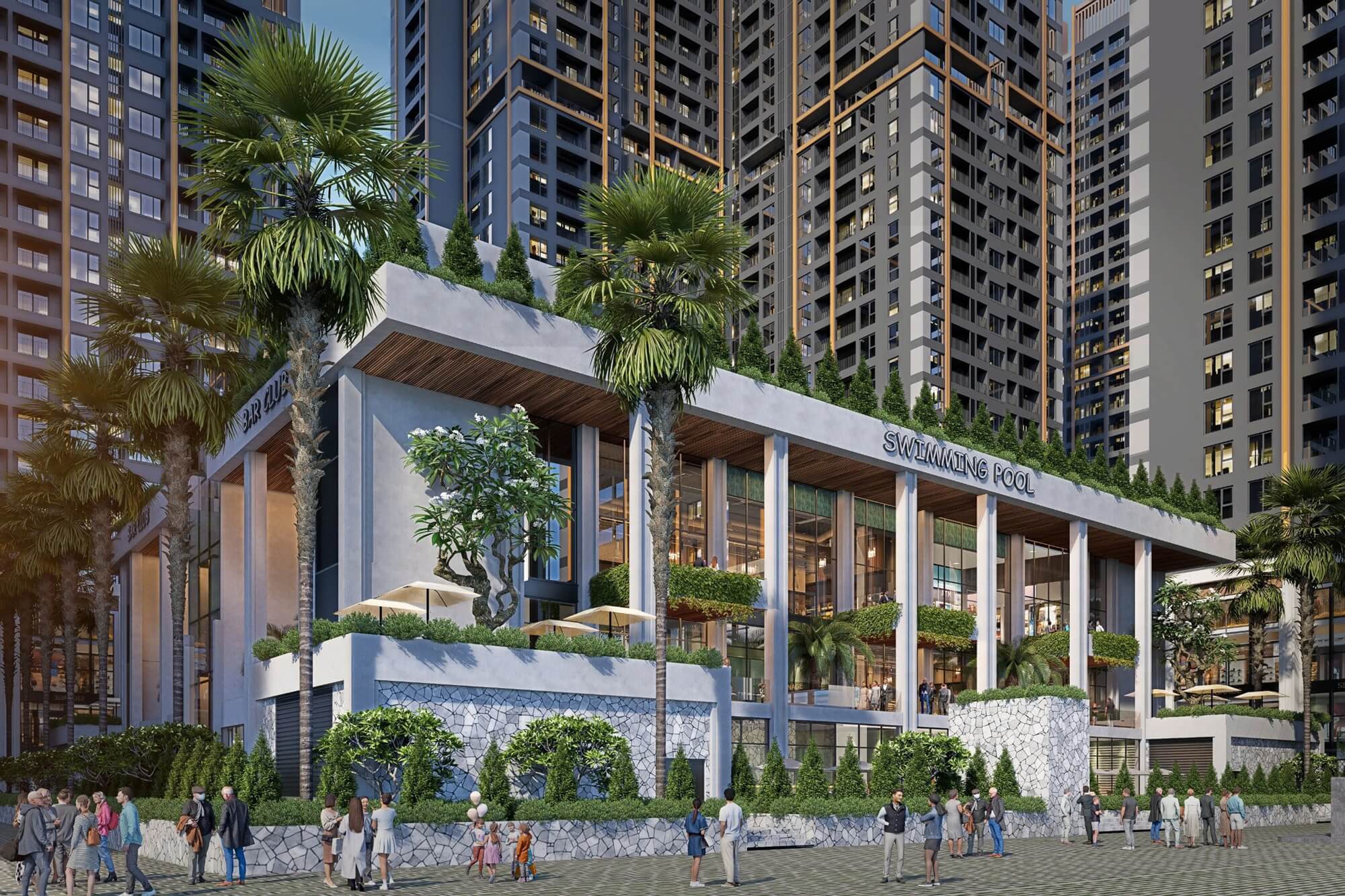 tiện ích dự án the flame vine hinode royal park hoài đức