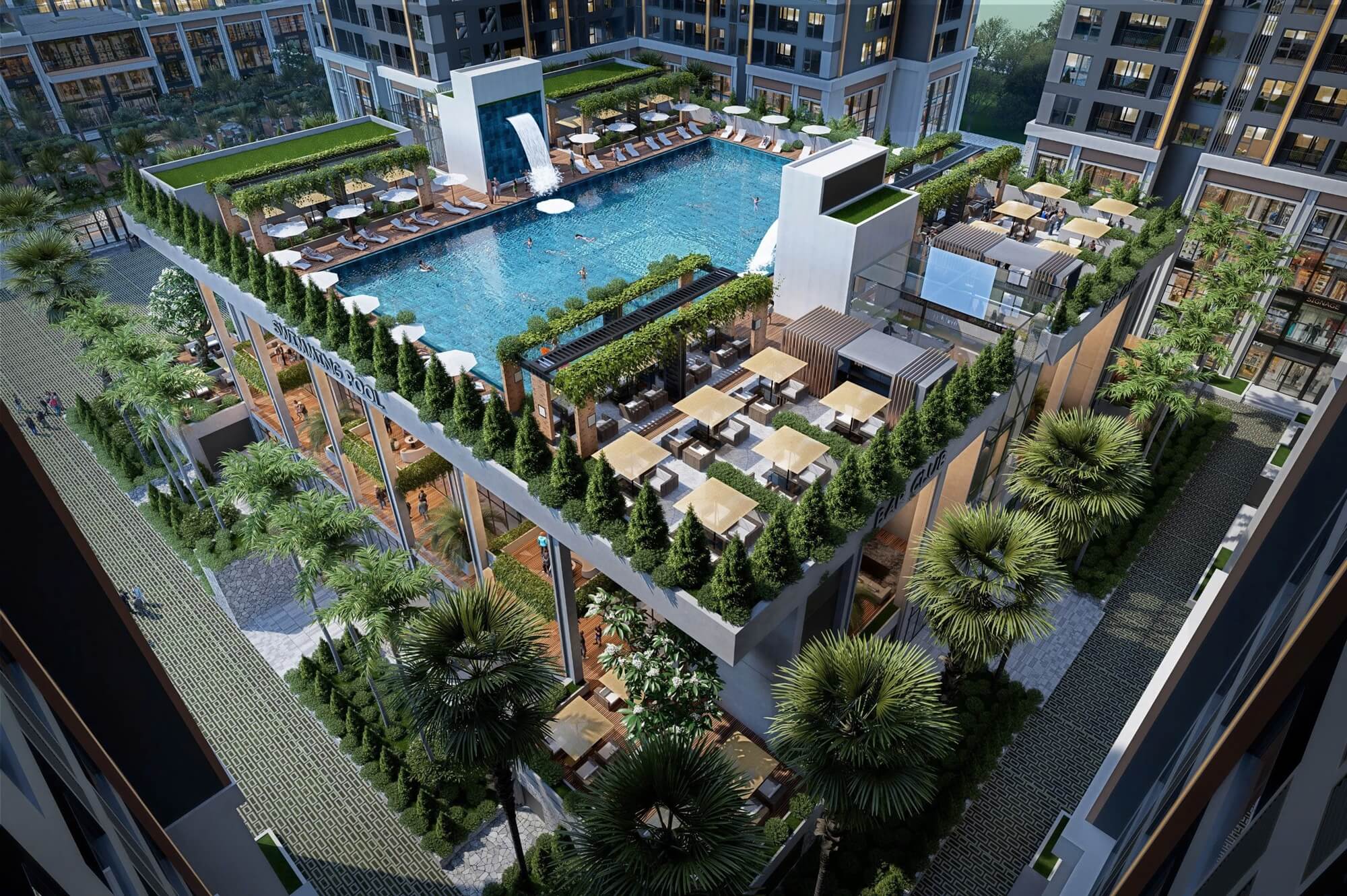 tiện ích dự án the flame vine hinode royal park hoài đức