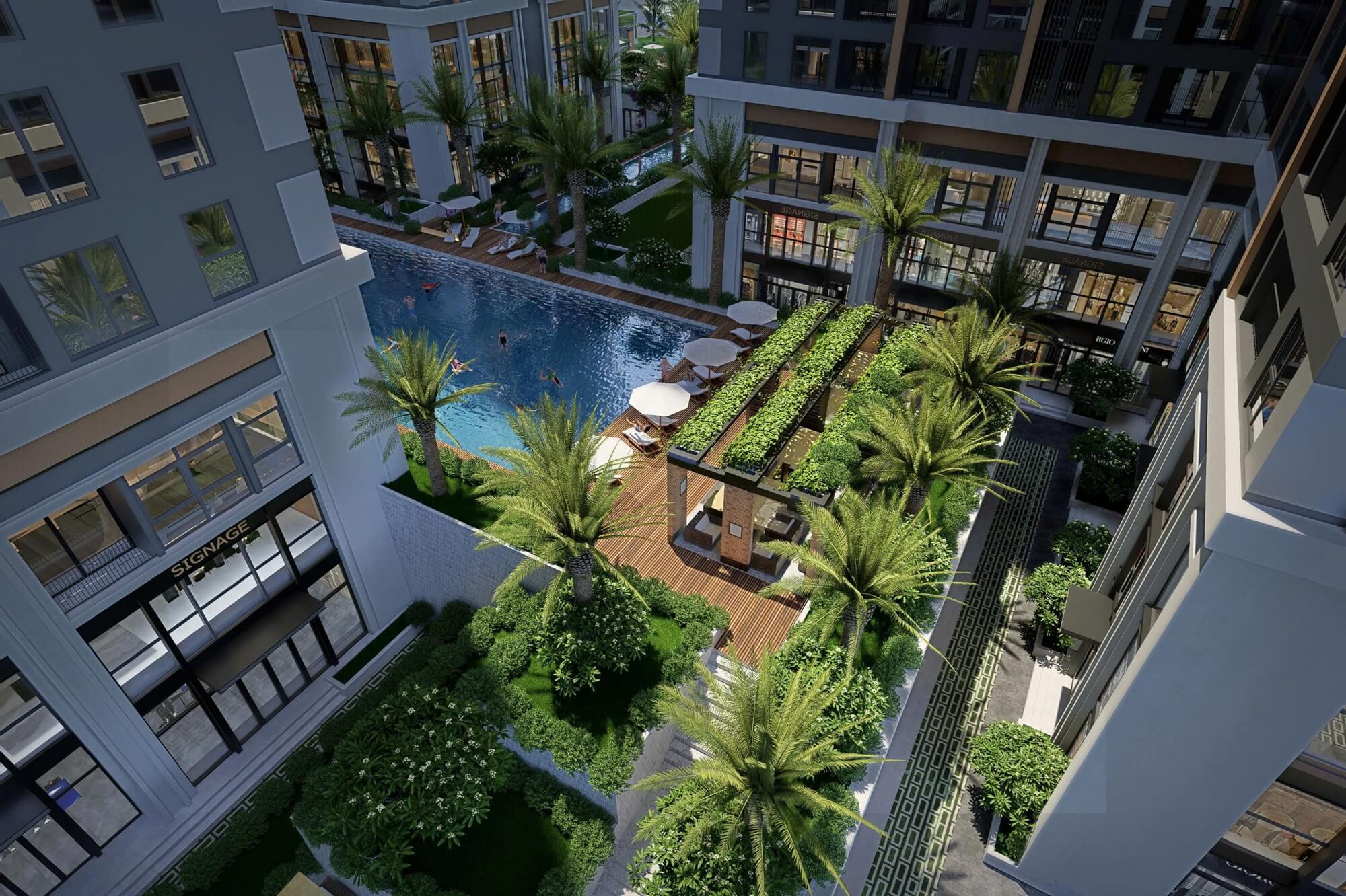 tiện ích dự án the flame vine hinode royal park hoài đức