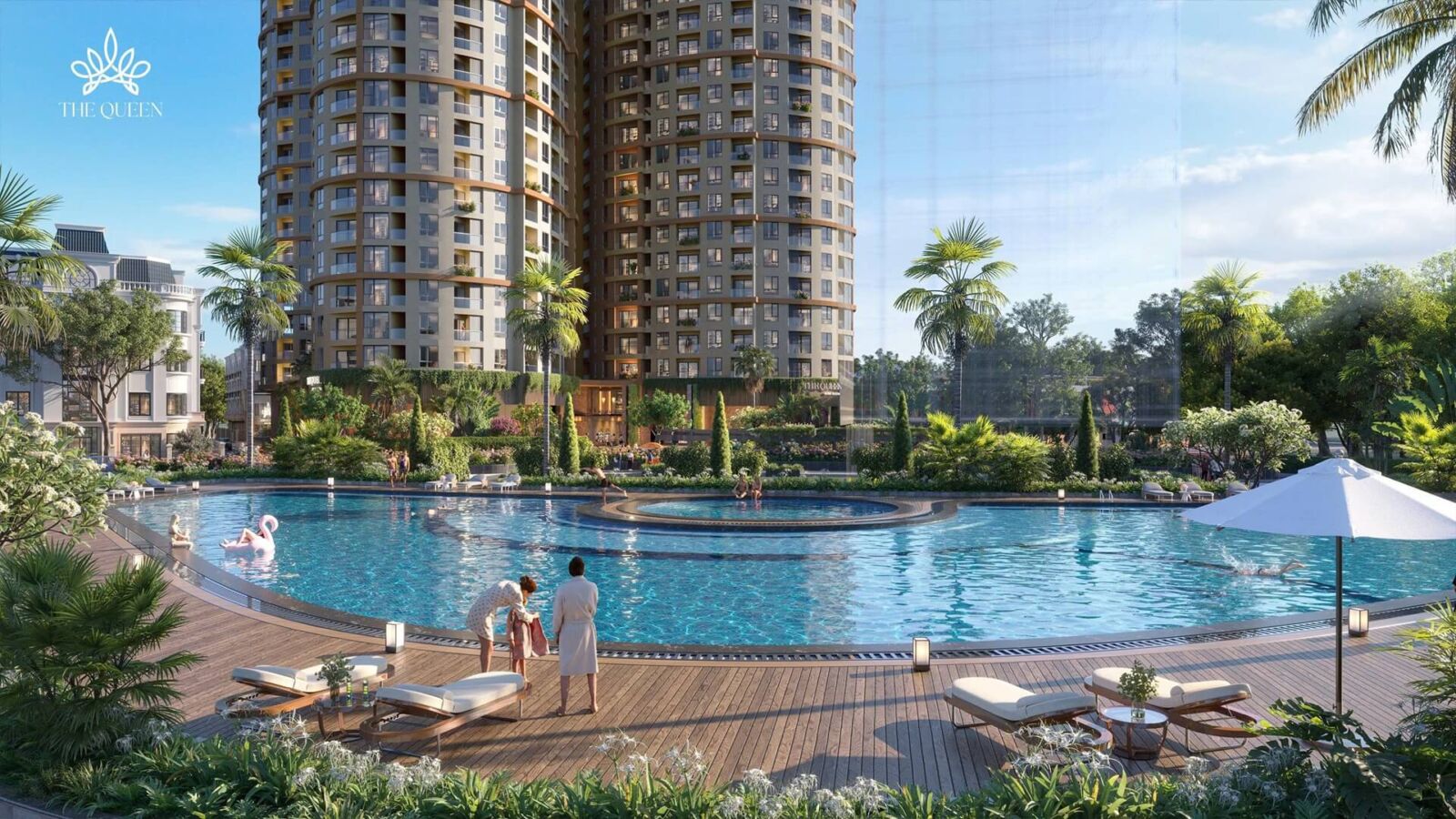 tiện ích dự án the queen 360 giải phóng