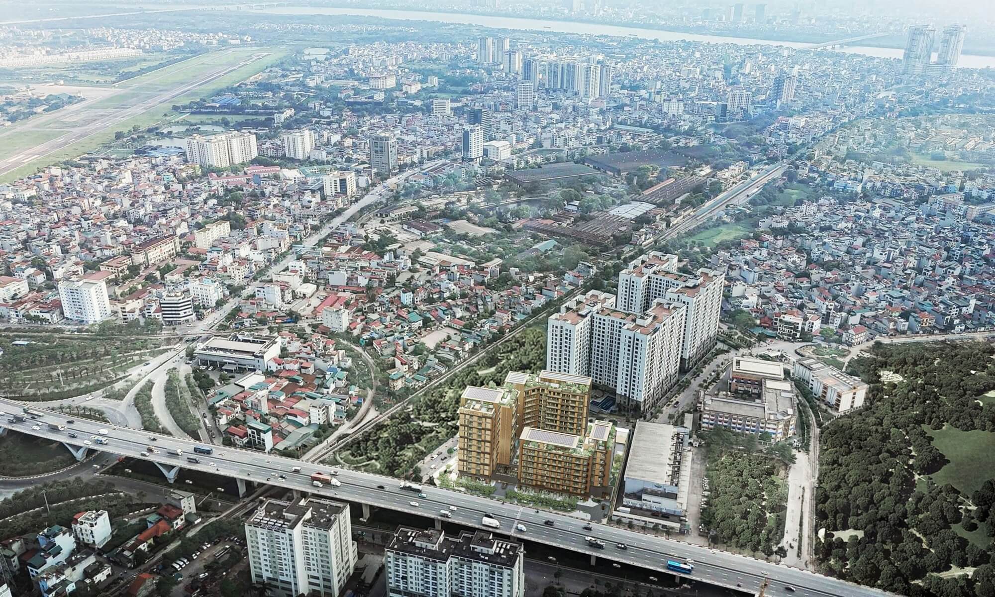 vị trí dự án hanoi parkcentric long biên