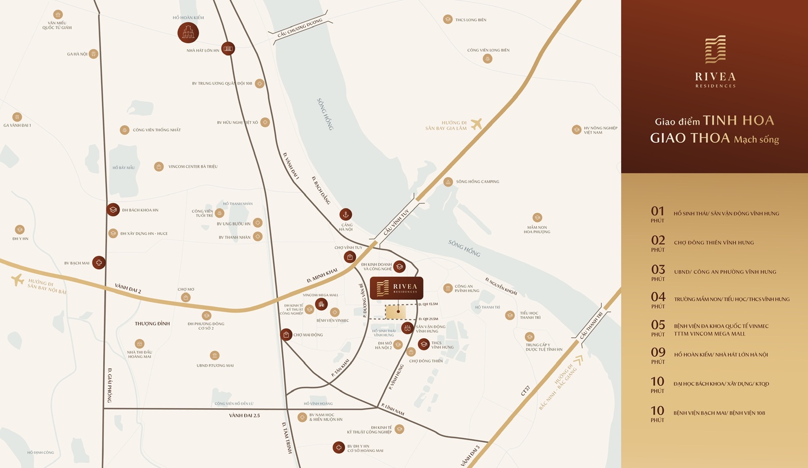 vị trí dự án rivea hanoi vĩnh hưng hoàng mai