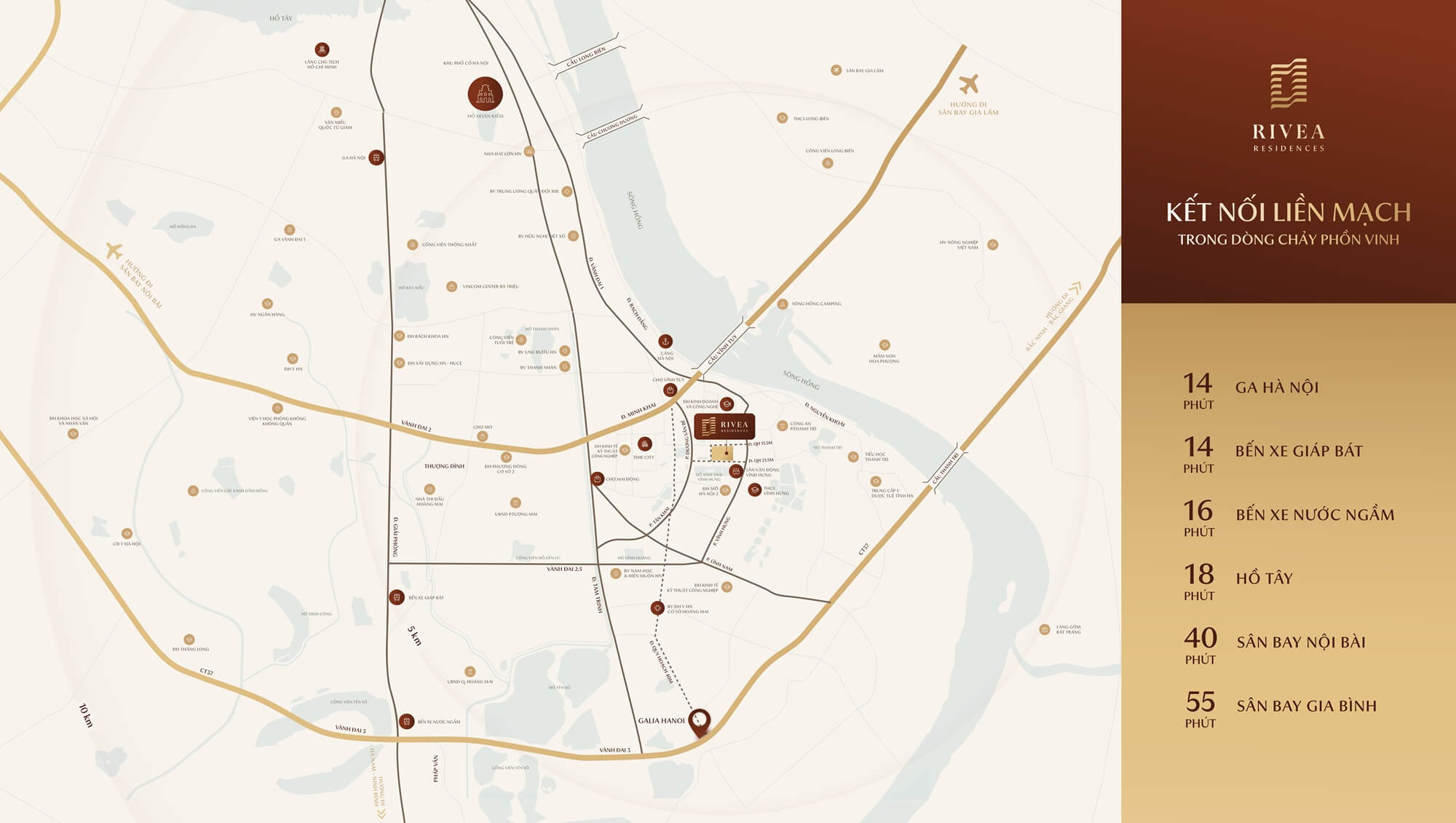 vị trí dự án rivea residences vĩnh hưng hoàng mai